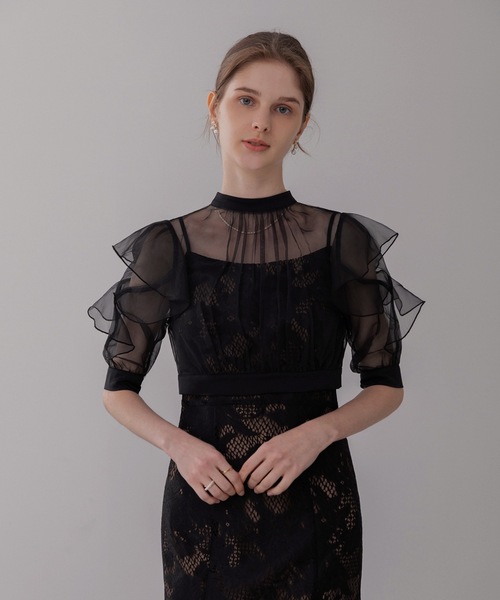 「Leja」 コンビワンピース SMALL グリーン レディース_画像3