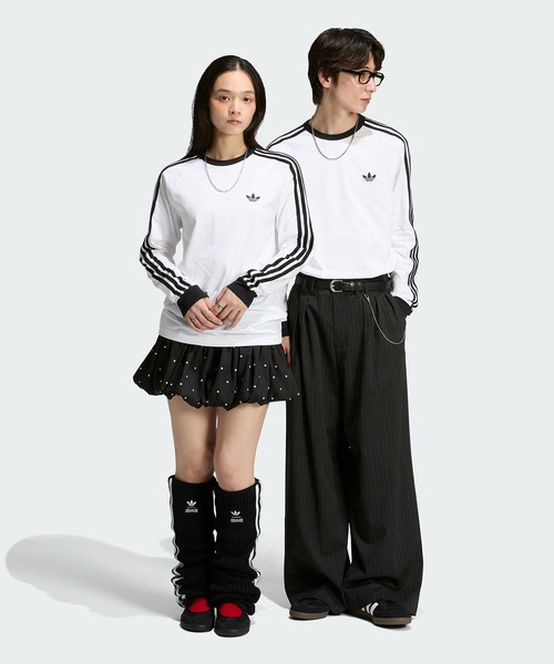 adidas（アディダス） adidas tシャツ スリーストライプス ロング