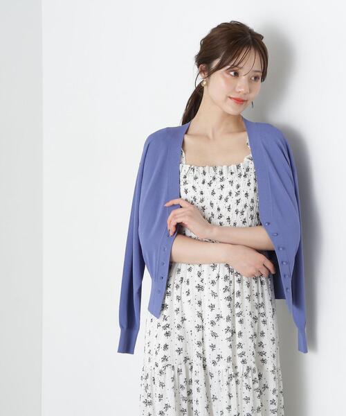 「PROPORTION BODY DRESSING」 ニットカーディガン FREE グレー レディース_画像3