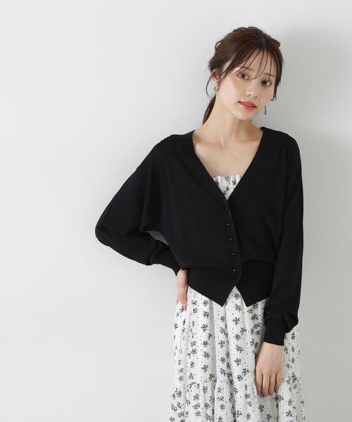 「PROPORTION BODY DRESSING」 ニットカーディガン FREE グレー レディース_画像4