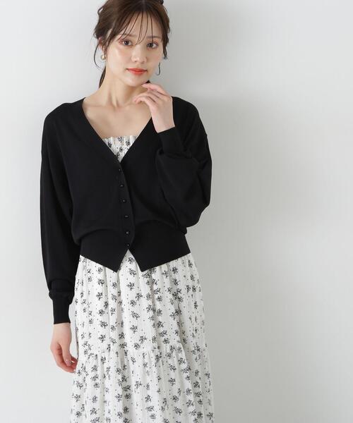 「PROPORTION BODY DRESSING」 ニットカーディガン FREE グレー レディース_画像7