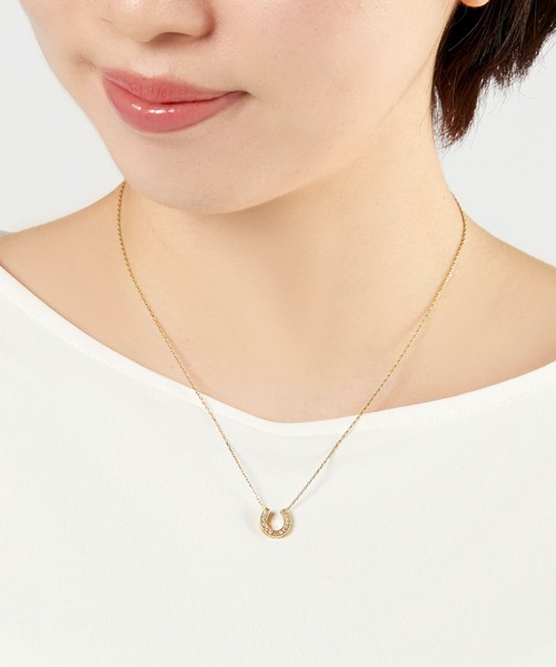 【最終値下】K18イエローゴールド　ヴァンドームアオヤマ　馬蹄ネックレス　ダイヤ VENDOME AOYAMA（ヴァンドーム青山） ネックレス K18イエローゴールド