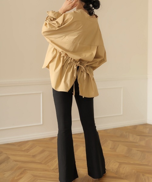 【24-25AW】ELISABETTA ダブルプリーツ サテンパンツ 4色 24-25AW】ELISABETTA ダブルプリーツ サテンパンツ 4色