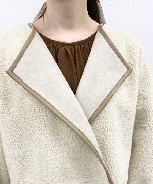 archives（アルシーヴ） コート ムートンコート リバーシブルムートン