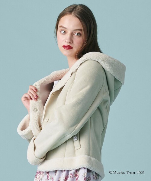 コート ムートンコート Lolo ショートコート 超目玉