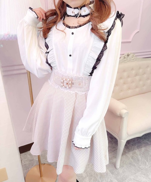 ROJITA ロジータ ハートバックルラッフルフリルブラウス タグ付き ロジータ ROJITA ハートバックルラッフルフリルブラウス