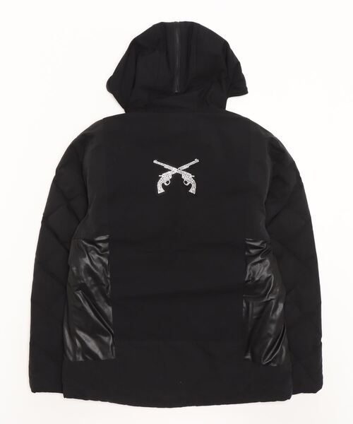 ダウンジャケット ダウン BACK SATIN DOWN CROSSGUN メンズの画像