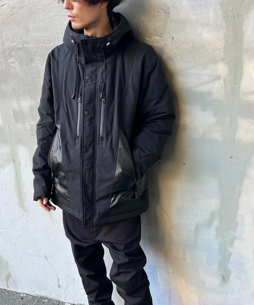 ダウンジャケット ダウン BACK SATIN DOWN CROSSGUN メンズの画像