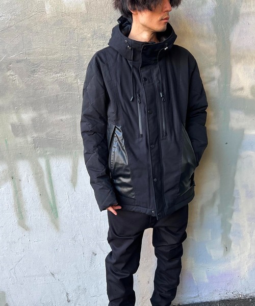 ダウンジャケット ダウン BACK SATIN DOWN CROSSGUN メンズの画像