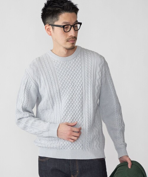 SHIPS セーター ニット SHIPS:「手洗い可能」リネン/コットン
