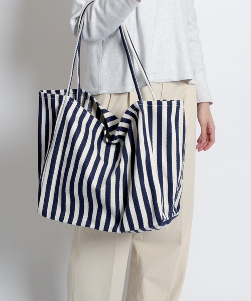 未使用　MOISMONT ストライプ柄 トートバッグ　ビーチバック MAISON mou（メゾンムー） トートバッグ 「recomend selection