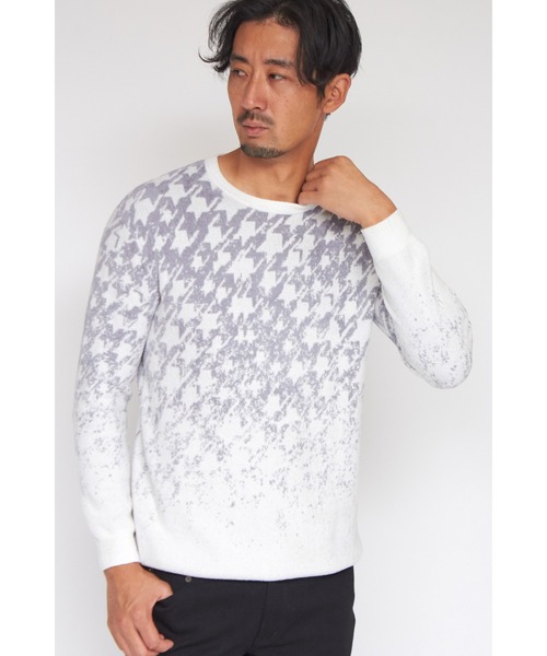 HIGH STREET セーター ニット STREET∴グラデーション千鳥柄