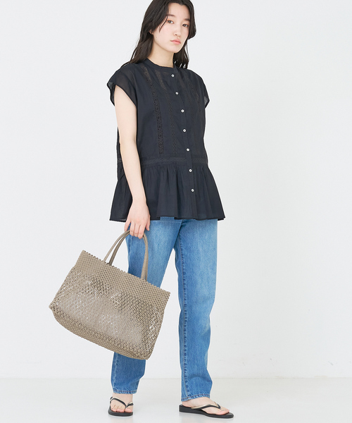 collex ブラウス シャツ コットンボイルレースブラウス