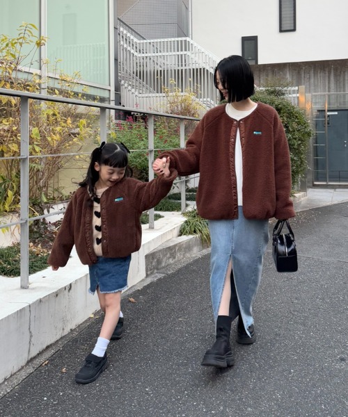 KIDS】FCナイロンボアリバーシブルカーディガンアウター