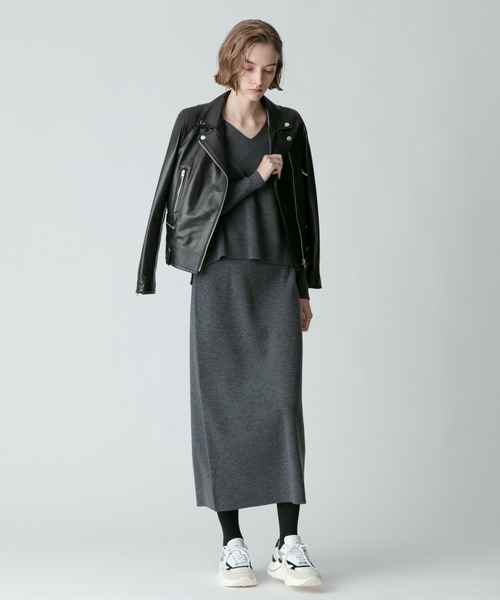 allureville（アルアバイル） スカート ウールスムースタイトスカート