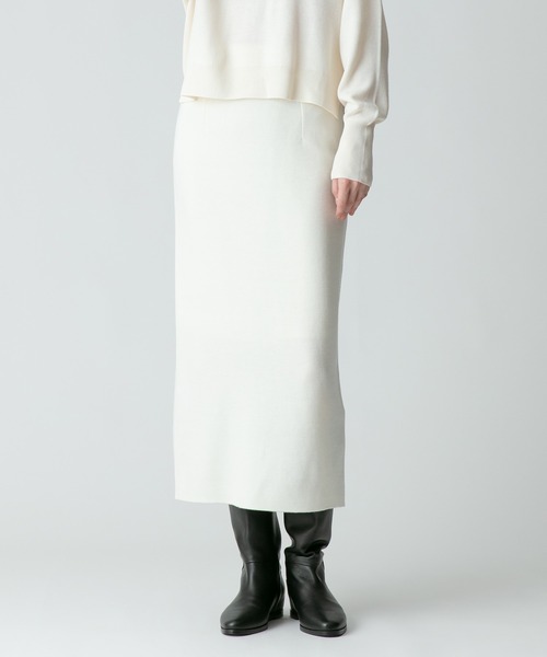 allureville（アルアバイル） スカート ウールスムースタイトスカート