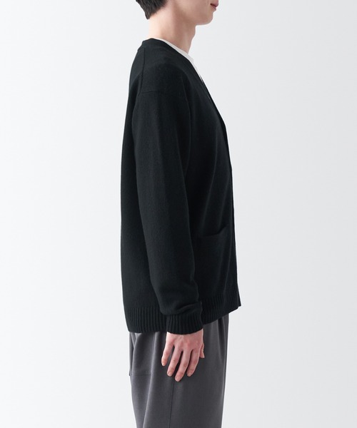 無印良品（MUJI） セーター ニット 洗えるウールミドルゲージVネック