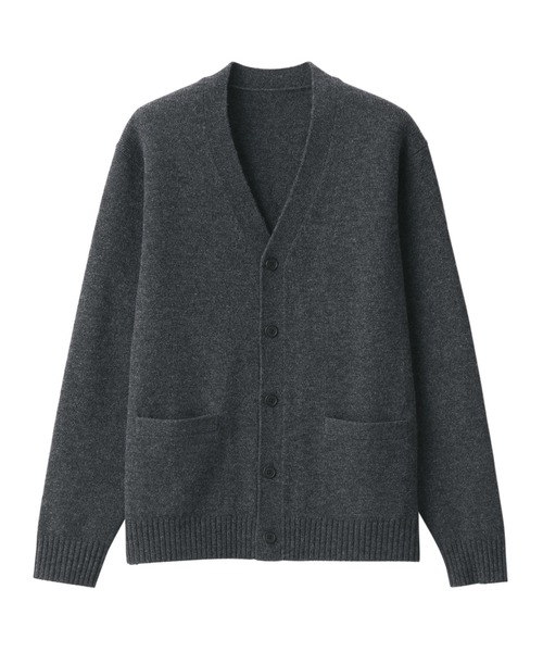 無印良品 セーター ニット 洗えるウールミドルゲージVネック  