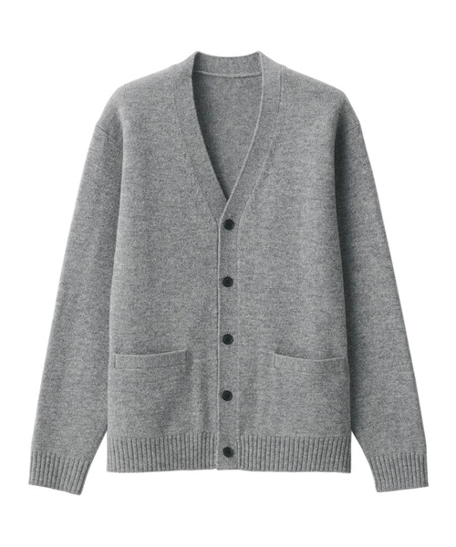 無印良品（MUJI） セーター ニット 洗えるウールミドルゲージVネック