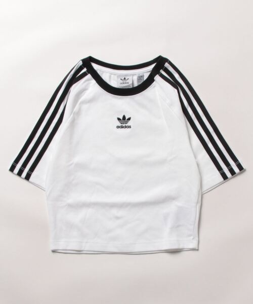 ★ adidas★ 3 S BABY TEE IP0662 Adidas 3-Stripes Baby Tee – DTLR