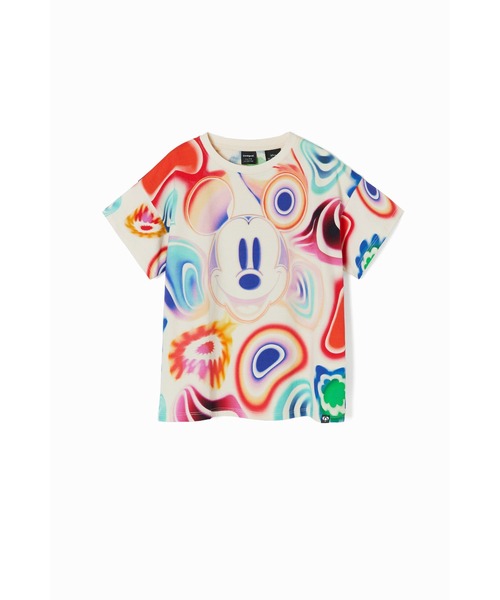 Desigual tシャツ ミッキーマウス マルチカラーTシャツ キッズ