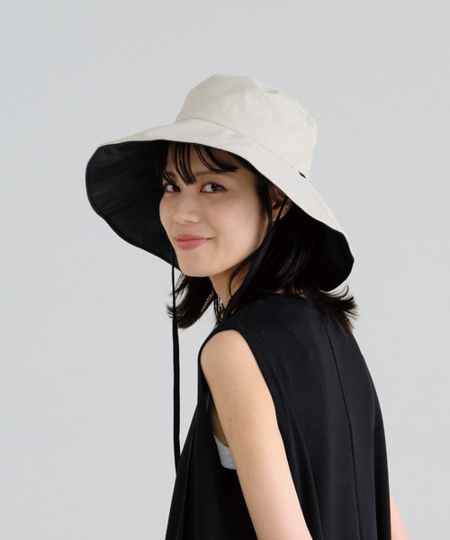 Wpc. 帽子 ハット UVカット接触冷感つば広ハット レディース