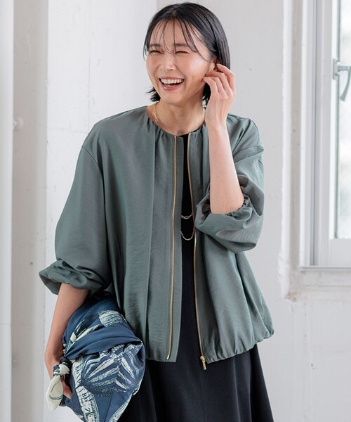 ✨新品✨23区 シアータンブラー ブルゾン 23区 ブルゾン アウター 「接触冷感/速乾」シアータンブラー