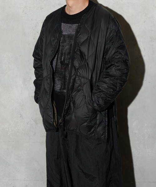 TAION（タイオン） ダウンジャケット ダウン MILITARY V-NECK W-ZIP