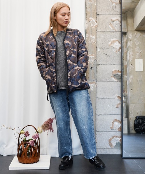 TAION（タイオン） ダウンジャケット ダウン MILITARY V-NECK W-ZIP