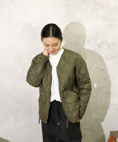 TAION ダウンジャケット ダウン / タイオン MILITARY V-NECK W-ZIP