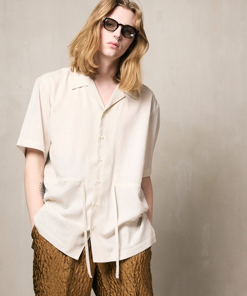 MAISON SPECIAL シャツ 「UNISEX」Calendering Triacetate Dress