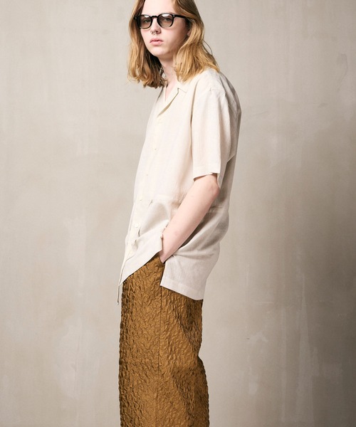 MAISON SPECIAL シャツ 「UNISEX」Calendering Triacetate Dress