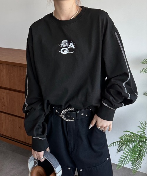 tシャツ 配色ステッチロンT メンズ レディース : ZOZOTOWN Yahoo!店