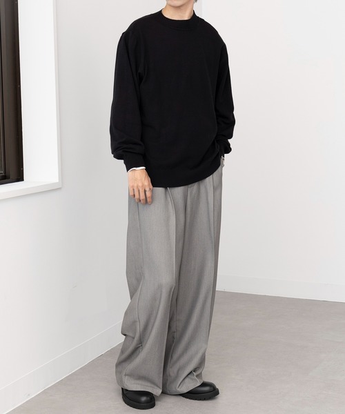 Clubhaus グレー モックネック SweatShirt XL MAISON CLUB（メゾンクラブ） セーター ニット メンズ : ZOZOTOWN