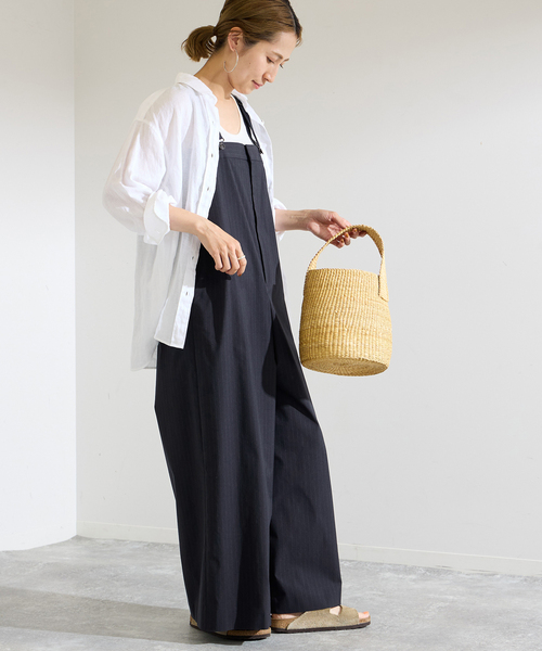 FRAMeWORK サロペット オーバーオール ピンストライプサロペット