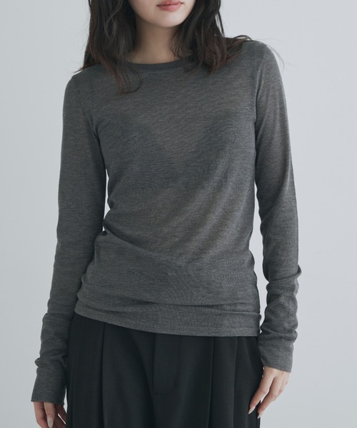 kiehtova tシャツ 「kiehtova」sheer long tops シアー ロング