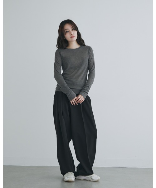 tシャツ 「kiehtova」SHEER COVER LONG TOPS/シアーカバーロングトップス KTWR21 レディース kiehtova tシャツ 「kiehtova」sheer long tops シアー ロング