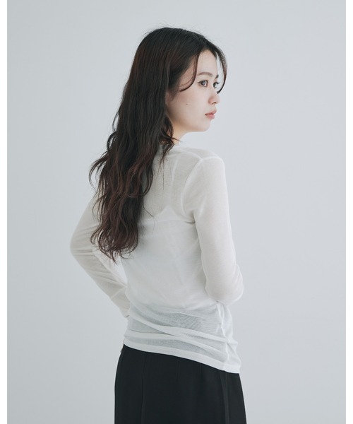 kiehtova tシャツ 「kiehtova」sheer long tops シアー ロング