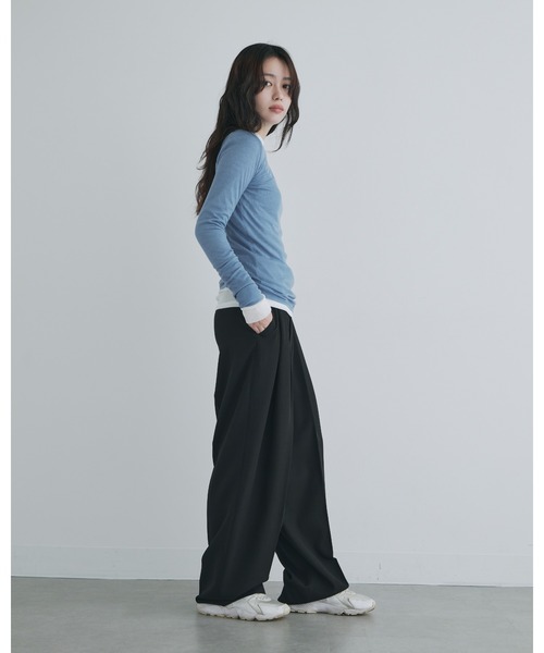 tシャツ 「kiehtova」SHEER COVER LONG TEE/シアーカバーロング ティーシャツ レディース kiehtova】SHEER COVER LONG TEE/シアーカバーロング ティー