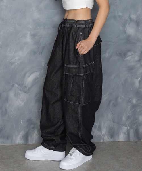 Starting Over カーゴパンツ vintage like loose fit denim
