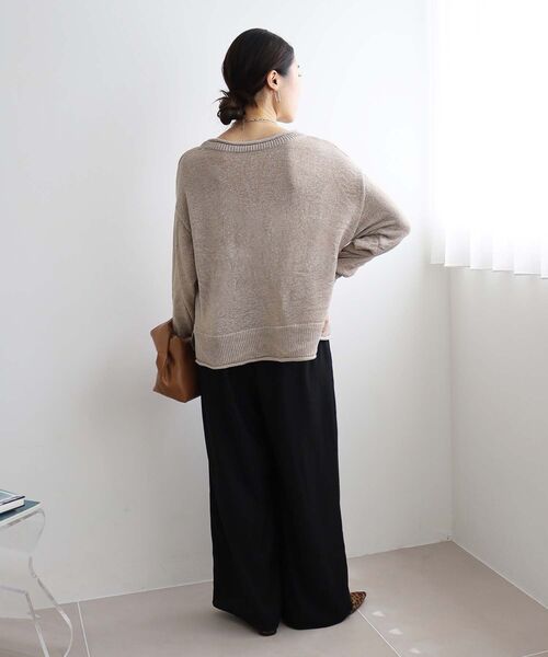 le.coeur blanc（ルクールブラン） ニット セーター ファンシーヤーン