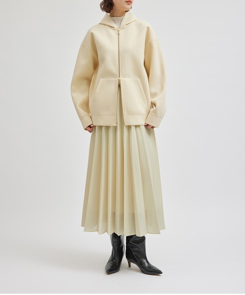 ROPE' スカート フラッフィーオーガンジープリーツスカート