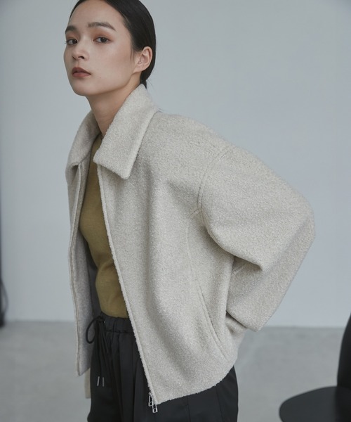 ブルゾン アウター レースウェーブキリカエブルゾン(HARE) レディース