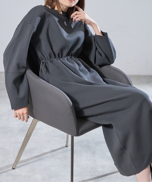 each alchemist ワンピース スポンディツシュニットドロストワンピース