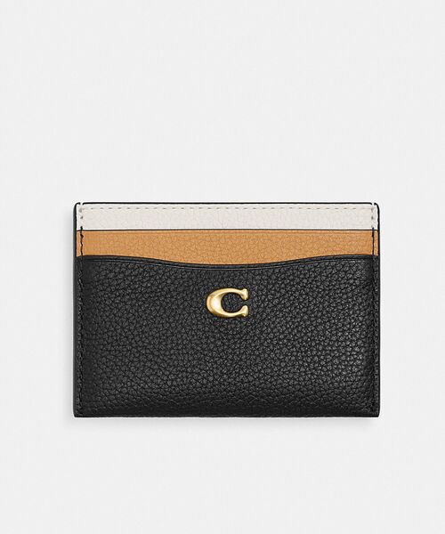 エッセンシャル カード ホルダー ウォレット・カラーブロック COACH カードケース エッセンシャル カード ケース・カラー