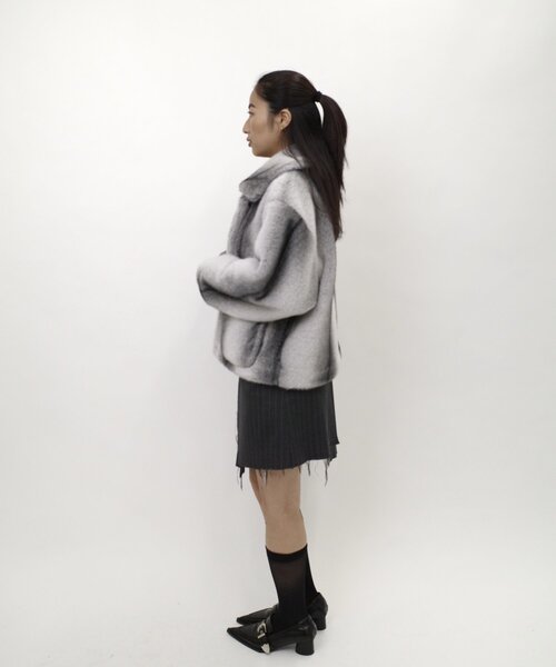 シックスエム　Six m アシメデザイン　ミニスカート　ダメージ加工　ミニスカ Six M（シックスエム）の「【Six M/シックスエム】アシメ