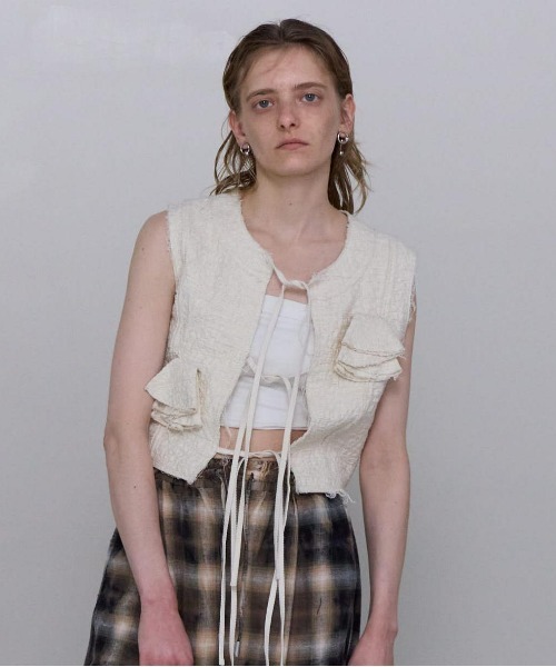 MAISON SPECIAL ブラウス シャツ Flower Rustic Tops/フラワーラ