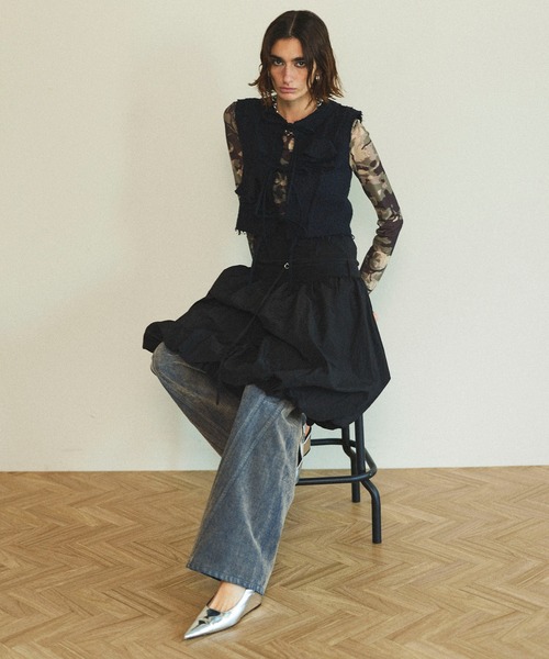 MAISON SPECIAL ブラウス シャツ Flower Rustic Tops/フラワーラ