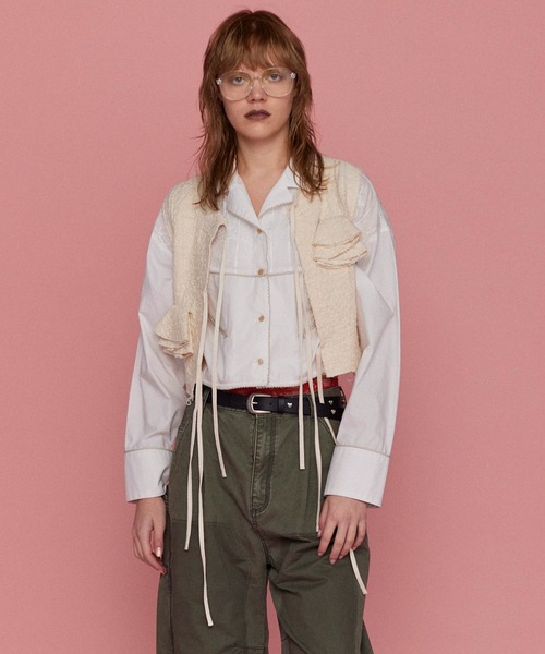 MAISON SPECIAL ブラウス シャツ Flower Rustic Tops/フラワーラ