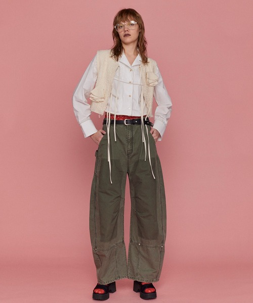 トップス MAISON SPECIAL MAISON SPECIAL｜Multi Border Cap Sleeve Knit Tops | Rakuten